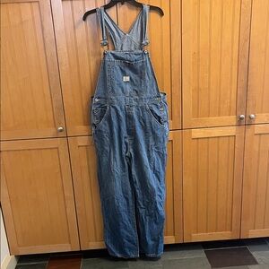 Y2K (vintage circa 2000) Old Navy Blue Denim Overalls Large